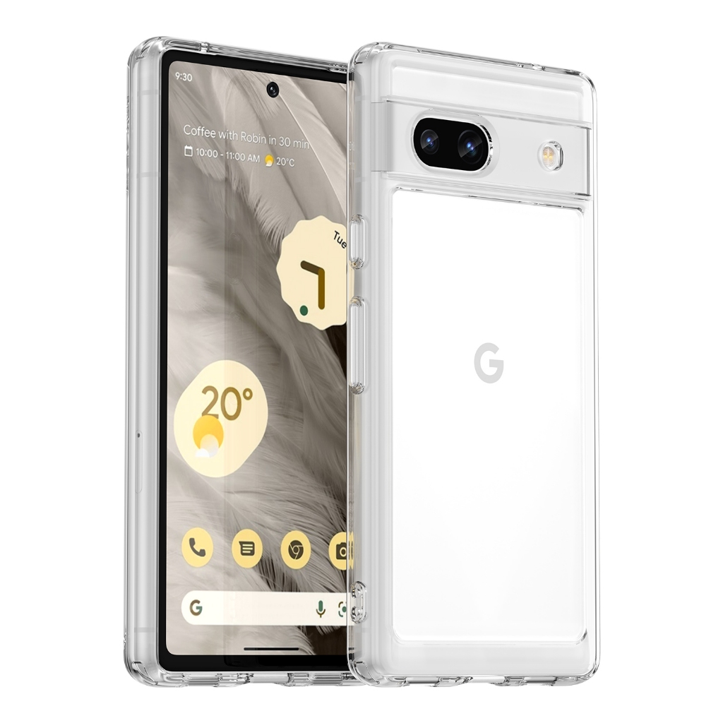 Estojo Protetor Para Google Pixel 7A PhoneCase Caixa Transparente À Prova De Choque E Antideslizante De Cor Sólida TPU Macio