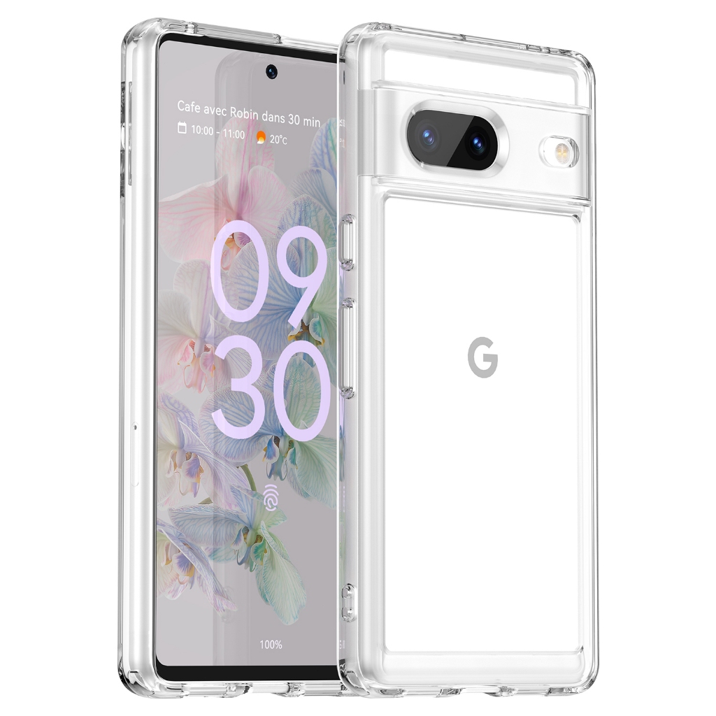 Estojo Protetor Para Google Pixel 7 PhoneCase Caixa Transparente À Prova De Choque E Antideslizante De Cor Sólida TPU Macio