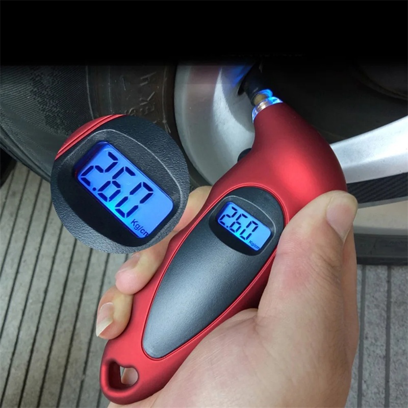 Medidor De Pressão Digital De Pneus De Alta Precisão Com Luz De Fundo Monitoramento De Ar LCD 150PSI Ferramenta De Teste Manual Para Carro