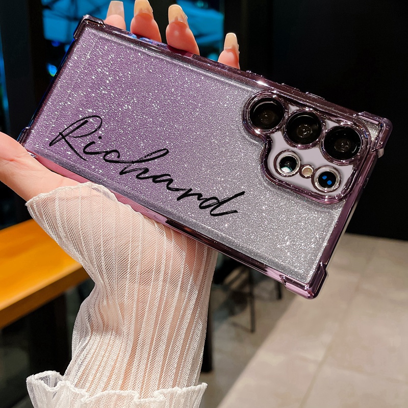 Novo Estojo Telefônico Com design De Nome Personalizado Para Samsung Galaxy s24 ultra 23 Mais S23ultra S22ultra S24Plus