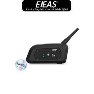 EJEAS V6 Pro + Capacete De Motocicleta Tipo c Fone De Ouvido Bluetooth Intercomunicador 5.1 IP65 À Prova D'água 1 Pacote em Oferta na Shopee