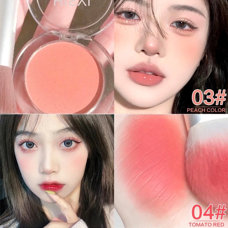 Blush Monocromático Rede Vermelha Monocromática Red Rouge Destaque Maquiagem Nua