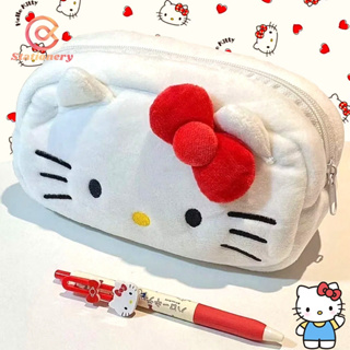 Estojo Feminina para Maquiagem/Necessarie Gatinho Fofo Pelúcia De Sanrio Hello Kitty/Caixa de Lápis/Bolsa Desenho Fofo/Bolsinha de Caneta  Papelaria para Estudantes Grande Capacidade em Oferta na Shopee