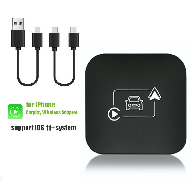 Para Apple Adaptador Carplay Sem Fio Converte Com Do Carro WiFi Bluetooth Conexão Automática iPhone ios 11 +