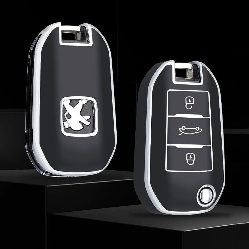 Capa Para Carro Chave Peugeot 208 107 206 306 307 308 2008 3008 4008 5008 RCZ Citroen C1 C2 C3 C4 C5 CACTUS C8 Acessório