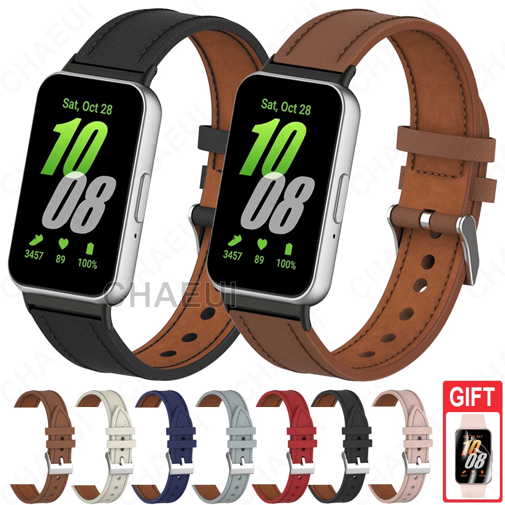Pulseira De Substituição De Couro Acessórios Para Galaxy Fit 3