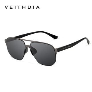 VEITHDIA Óculos De Sol Clássicos Para Aviador Masculino E Feminino TR + Metal Armação De nylon Polarizado anti UV 8221 em Oferta na Shopee