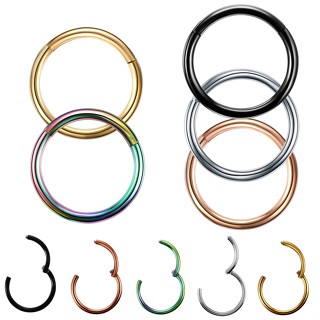 SWANJO Aço Inoxidável Argola Piercing Helix Conch Septo Daith Argola PVD Clicker Piercing brinco em Oferta na Shopee