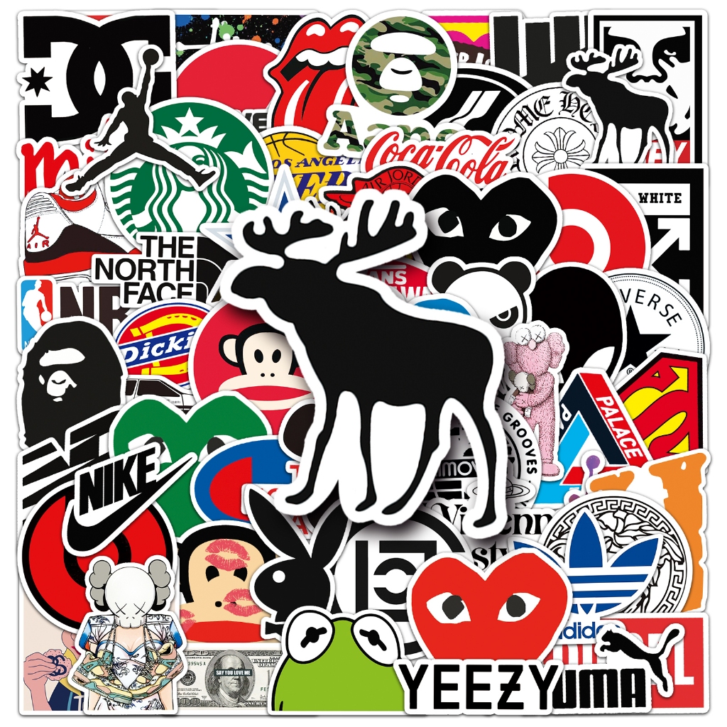 67/10Pcs Novos Adesivos De Marca Co Para Telefones De Bricolage Capacete Grafite Decoração À Prova D'água Presentes em Oferta na Shopee