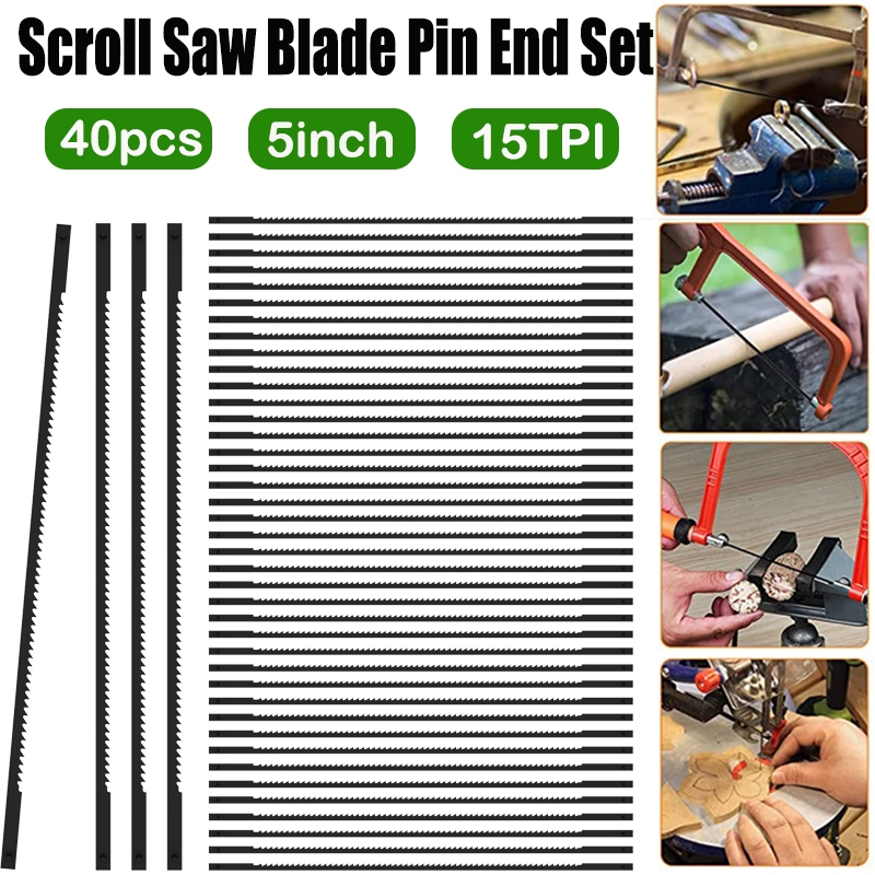 40Pcs Conjunto De Lâminas De Serra De Rolo Pinos Compatível Com O 3921 3922 Kit Corte De Metal