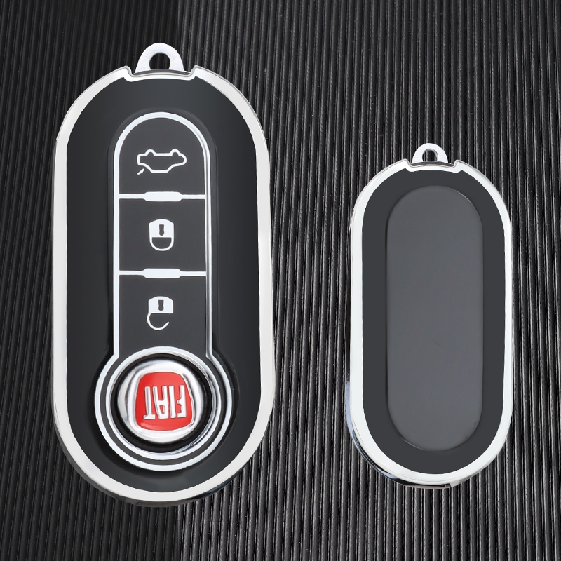 Novo Estojo TPU Para Chave Carro Com De Cobertura Completa Fob Fiat 500 Ducato Panda 500L Punto Lancia Musa Acessórios