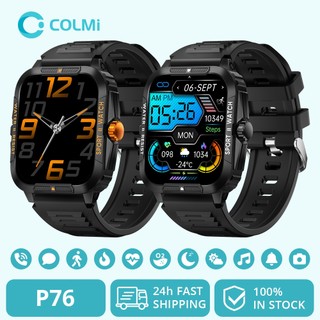 COLMI P76 Smart Watch 3ATM Nadar Bluetooth Chamada Para Homens Casal 420mAh Bateria Grande 100 + Modo Esporte em Oferta na Shopee
