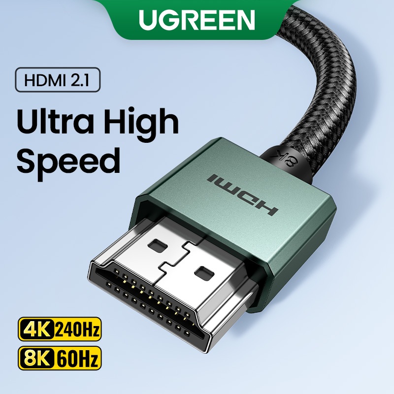 Cabo Compatível Com HDMI UGREEN 8K/60Hz Cabos De Vídeo Para TV Xiaomi Box Splitter Switcher 3D HDCP Computador Portátil