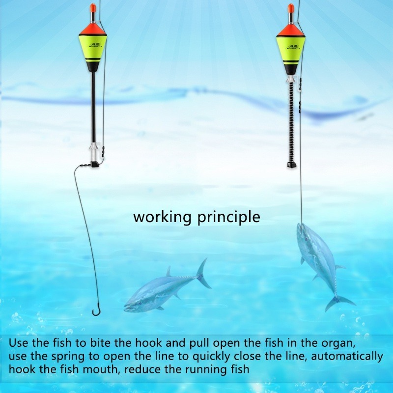 Acessórios De Pesca Portátil Automático Dispositivo De Definição Bobber Bóia De Pesca Rápida — imagem 2 de 2