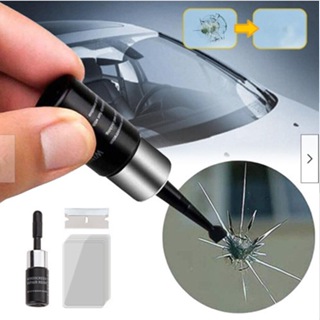 OM Adicionar À Lista De Desejos Ferramenta De Reparo De Brisa De Carro Ferramentas Janelas De Vidro Para Pára-Brisas Zero Rachaduras Tela De Restauração De Resina + Blade + Strips em Oferta na Shopee