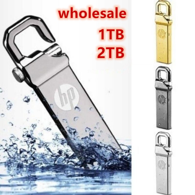 Unidade flash HP De 2 TB , USB De Alta Velocidade Resistente A metal Pendrive Para laptop em Oferta na Shopee