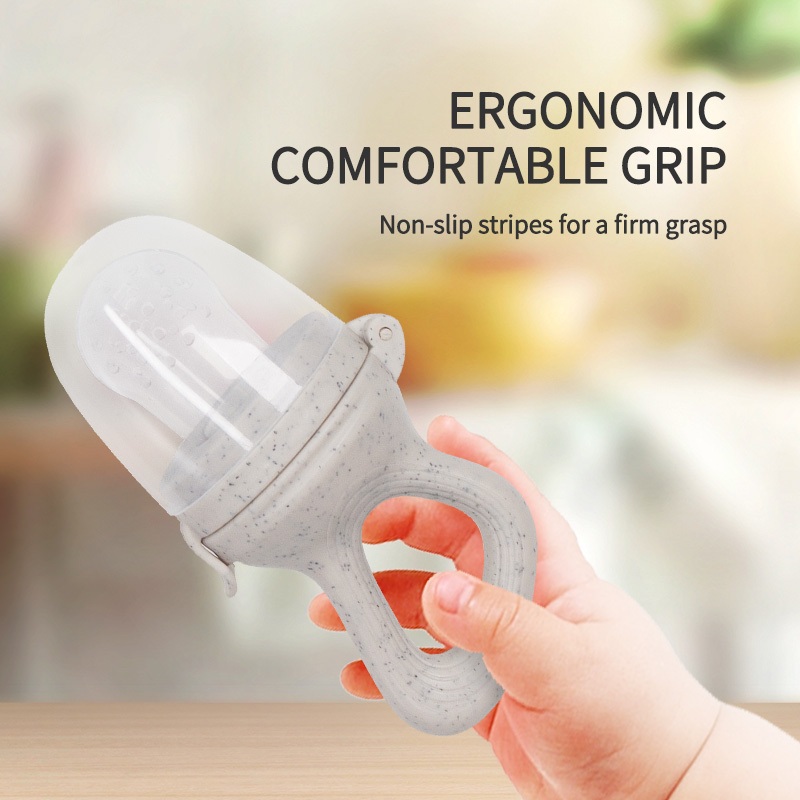 1 Unid . Pacifier Bebê Alimentador De Frutas Com Tampa De Silicone De Grau Alimentício Alimentos Frescos Suplemento Alimentar De Vegetais