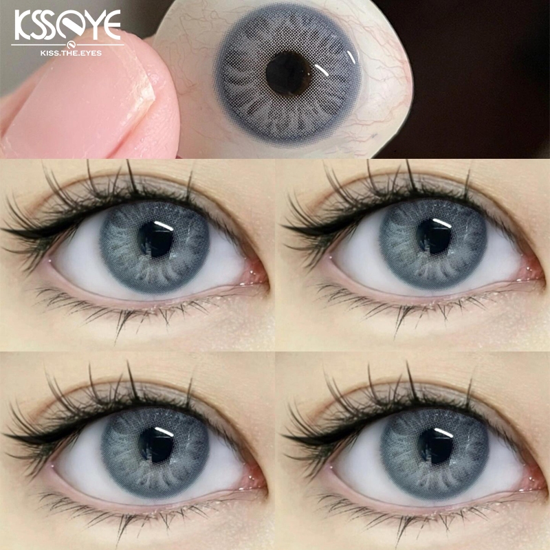 KSSEYE Lente De Contato Colorida Cosmética Anual Para Olhos 2pcs Big Eye Makeup DIA : 14.0-14.5MM Hydrogels WT : 40 % Macia E Confortável em Oferta na Shopee