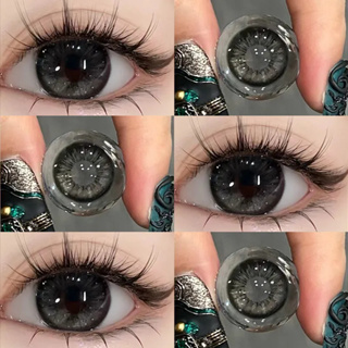 Yimeixi 1 Par Lentes De Contato Cinza Escuro Natural Olhos Grandes Extra 14,0/14,2/14,5mm Diâmetro Grande Hidrogel Suaves 0 Grau em Oferta na Shopee