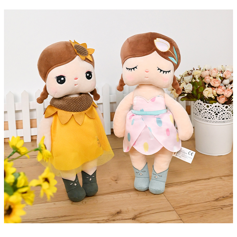 Metoo Brinquedo de pelúcia original de 33 cm da boneca Angela para presente de aniversário do bebê a fada das flores em Oferta na Shopee