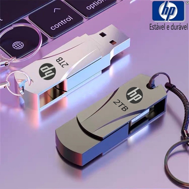 Hewlett-Packard Unidade Flash De Metal Empresarial Hp 8GB/16GB/32GB/64GB/128GB USB3.0 Alta Velocidade 256GB/512GB/1TB/2TB Pen Drive