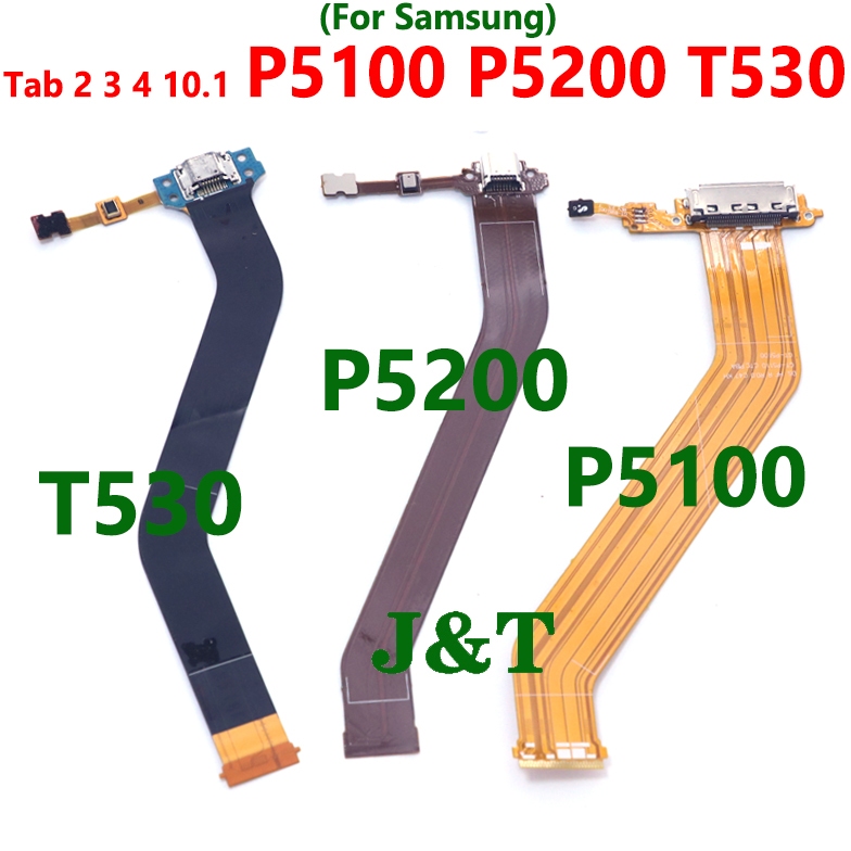 Para Samsung Tab 2 10.1 P5100 P5110 3 P5200 P5210 Tab4 T530 T531 Placa De Carregador Carregamento Doca Conector Porta Cabo Flexível