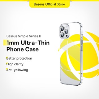 Baseus Estojo Transparente Base Para IPhone 15 Pro Max Macio TPU Plus Proteção Total Da Lente À Prova De Choque Tampa em Oferta na Shopee