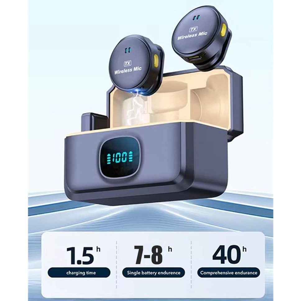 Clip Magnético Microfone De Lapela Profissional Sem Fio Cancelar O Ruído Do Lavalier Mini Microfones Para iPhone Android Tipo C Vlog Live Stream em Oferta na Shopee