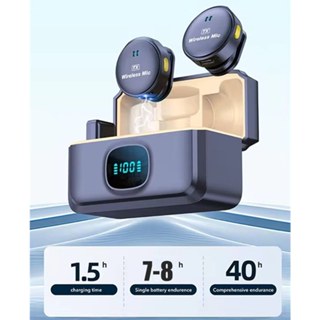 Clip Magnético Microfone De Lapela Profissional Sem Fio Cancelar O Ruído Do Lavalier Mini Microfones Para iPhone Android Tipo C Vlog Live Stream em Oferta na Shopee