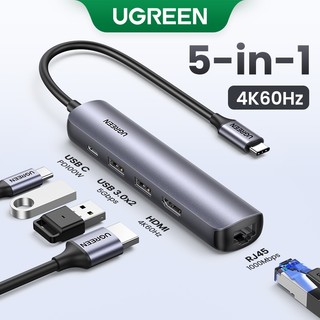 Ugreen Usb Hub C Tamanho Mini Usb Tipo C 3.1 Para Rj45 4k Hdmi Usb 3.0 Otg Adaptador Usb Splitter compatible for Macbook em Oferta na Shopee