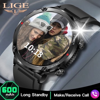 LIGE Relógio inteligente masculino 1,6 '' IPS HD tela Chamada relógios de pulso IP68 à prova d'água bateria de grande capacidade Smartwatch para Android e Ios em Oferta na Shopee