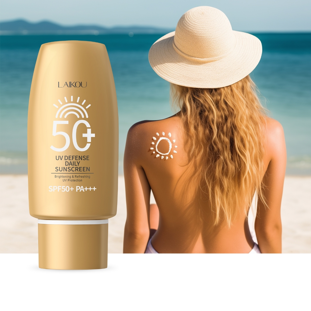LAIKOU Protetor Solar Corporal Branqueador SPF50 PA + + Creme Sunblock Tone Up Suncream 50g - Beauty