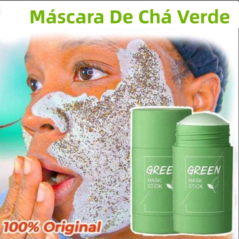 Bastão de máscara de chá verde Stick de controle de óleo hidratante de limpeza profunda de cravo para acne anti-acne