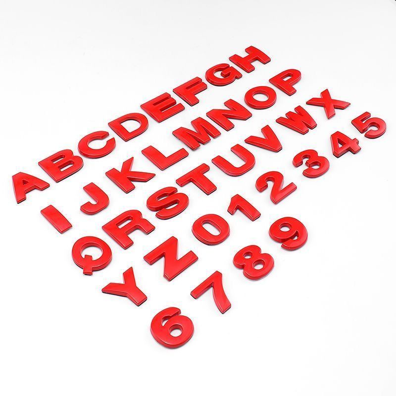 acessórios para carro Modificação Do Logotipo Carro Autocolantes De Cartas Em Inglês Palavras 3D estereoscópico DIY