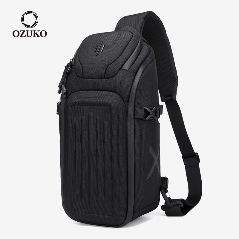 OZUKO Sacos De Grande Capacidade Para Homens Ombro Com Vários Bolsos Funda De Corpo Cruzado Bolsa De Peito - Men Bags
