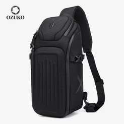 OZUKO Sacos De Grande Capacidade Para Homens Ombro Com Vários Bolsos Funda De Corpo Cruzado Bolsa De Peito