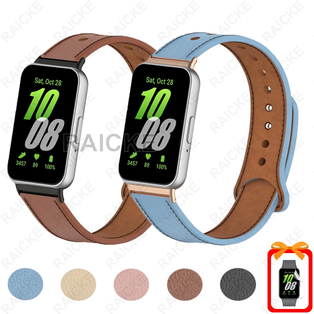 Pulseira De Couro Macio Para Galaxy Fit 3 Samrt Watch
