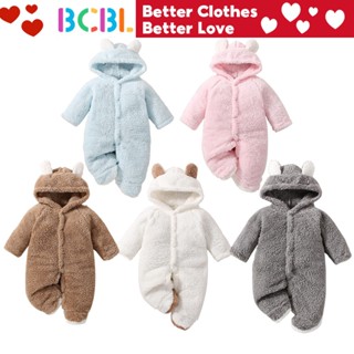 Macacão De Inverno Para Bebês De Manga Comprida Com Capuz Roupas De Criança