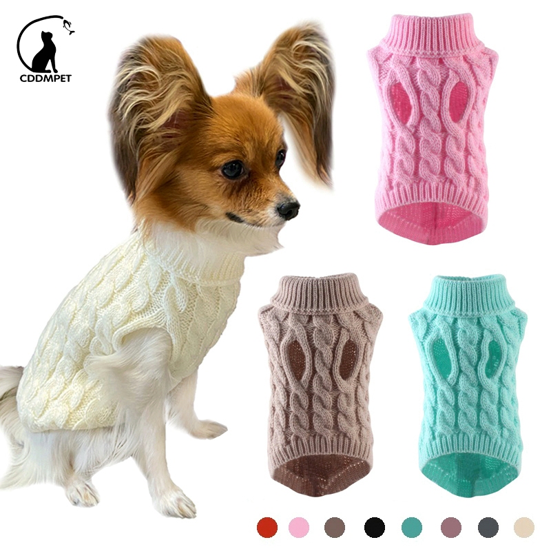 Roupa De Cachorro Suéter De Tricô Colete Para Cães Gatos Animal Camisola De Estimação Casaco em Oferta na Shopee