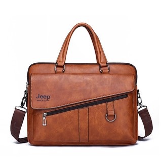 Jeep Nova Pasta Masculina De Jipe Negócios Moda Retrô Couro Bolsa De Viagem Para Computador