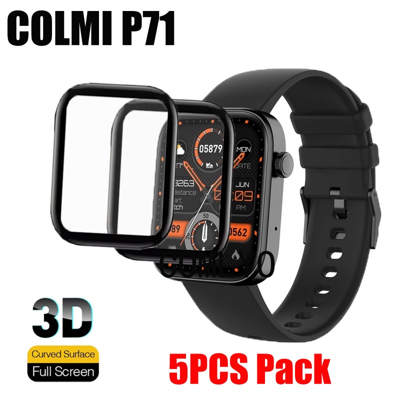 Para O Relógio COLMI P71 Protetor De Tela Smart watch Capa Completa Filme 3D Curvo Filmes Suaves