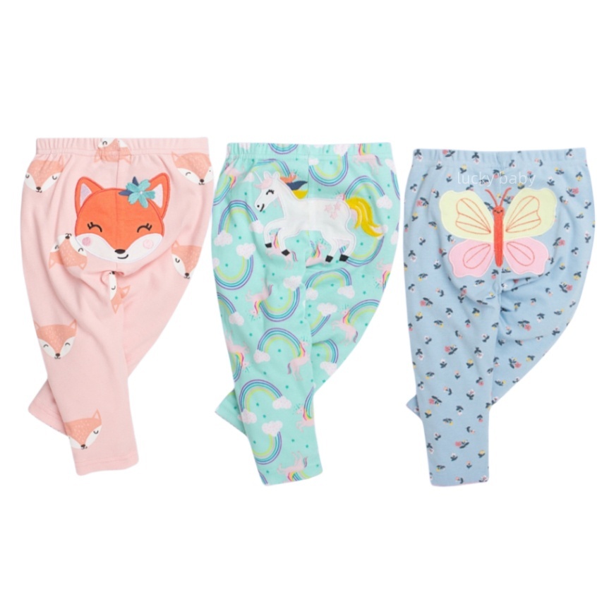 Lucky baby calça bebê menina  Calça de bebê  1 peça (0-24m) 100% Algodão Recém-nascido calça
