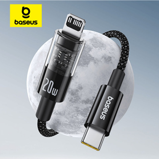 Baseus Cabo De Carregamento De Dados Rápido USB-C Para iP 20W Projeto Transparente W/1 Meter Nylon Trançado em Oferta na Shopee