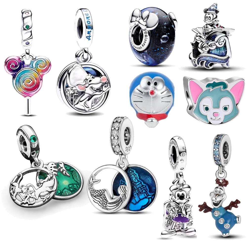 Berloque Bijuteria Charms Contas Prata 925 Pulseira Fofa Meninas Jóias Pingente Charmes