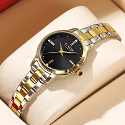 Relógio Feminino CURREN Nova Marca Original Moda Genuína Negócios De Lazer Simples De Aço Inoxidável Quartzo À Prova D'água 9094 XS