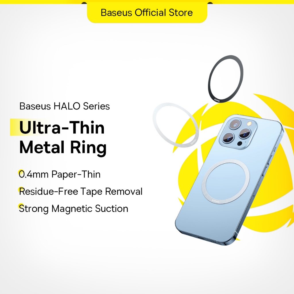 Baseus Adesivo Magnético Base Para Carregador Sem Fio Anel De Placa Metálica Suporte De Chapa De Ferro Telefone em Oferta na Shopee