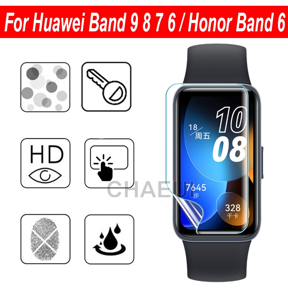 Película Protetora Capa Completa Protetor De Tela Transparente Para Huawei Band 11 Pro 10 9 8 7 6 / Honor Band 10 9 7 6
