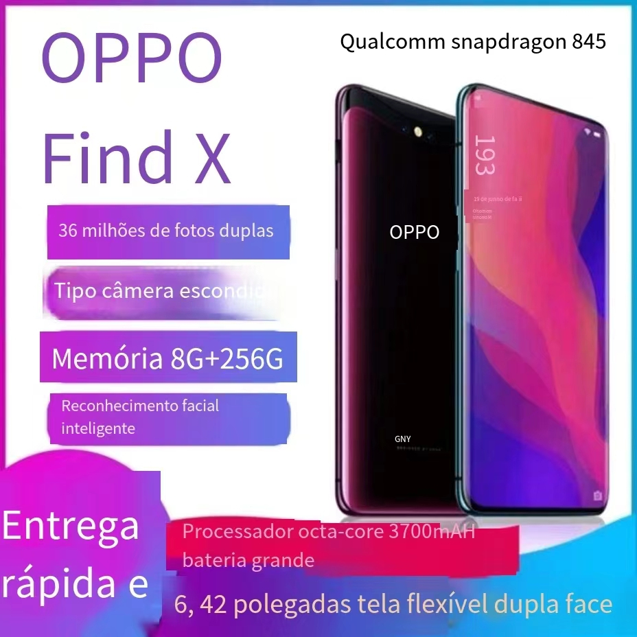 Telefone premium Genuíno OPPO Findx Processador De Rede Completa Snapdragon 845 De Reposição Para Jogos Secondhand