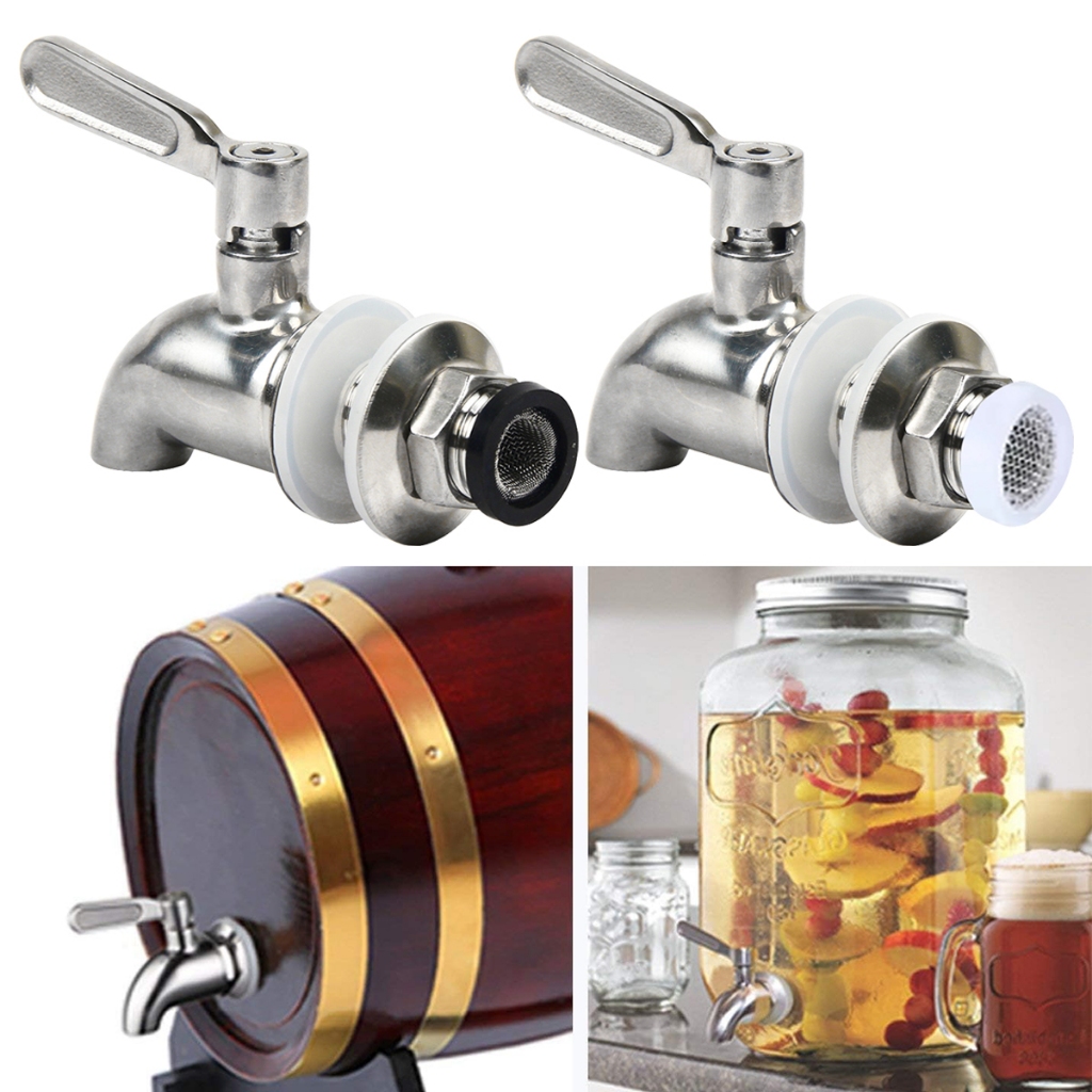 1 Pc 304 Torneira De Aço Inoxidável Para Vinho Em Barril Resistência A Altas Temperaturas Distribuidor De Água Spigot 12mm 16mm Conveniente Bebidas De Suco em Oferta na Shopee