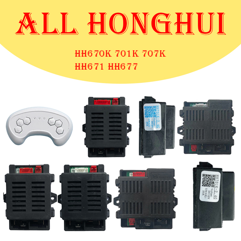 HONGHUI HH670K 701K 707K HH controlador e Controle Remoto Para Carrinho elétrico, carro de passeio infantil, carrinho elétrico HH671 HH677 Controlador de carro elétrico infantil para bebês